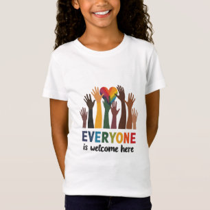 Everyone Is Welcome Here Idaho Teacher T-Shirt