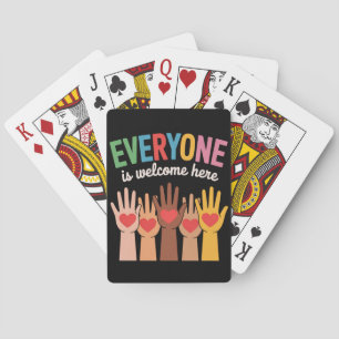 Everyone Is Welcome Here Poker Cards