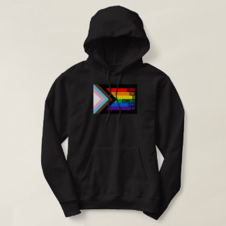 Everyone is Welcome Here (Progress Pride) Flag Hoodie