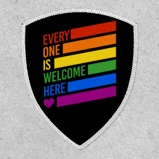 Everyone is Welcome Here (Progress Pride) Flag Patch