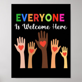 Everyone Is Welcome Here Teacher 1 Poster