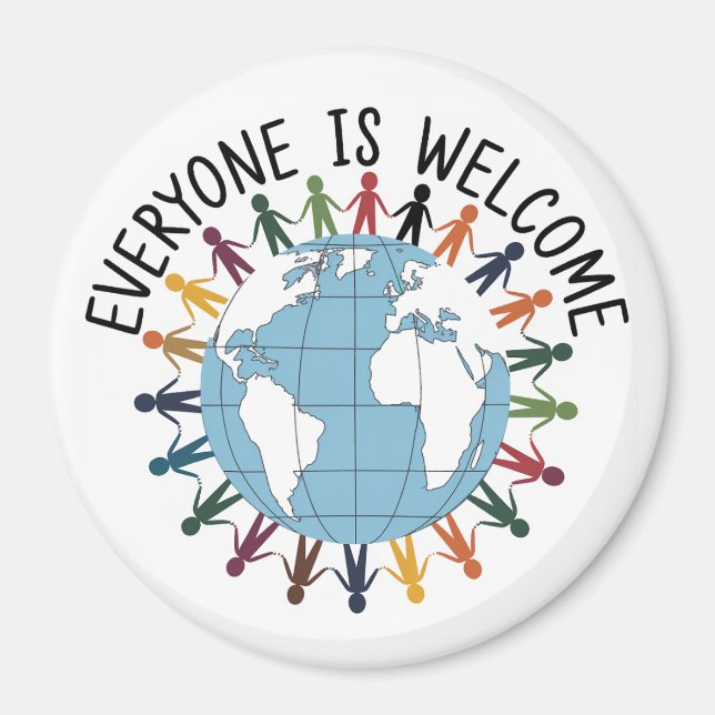 Everyone is welcome  magnet (Front)