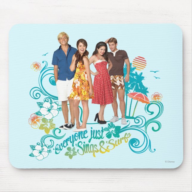 Everyone Just Sings & Surfs Mouse Pad (Front)