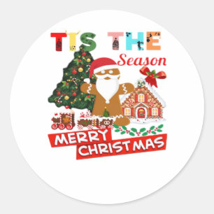 Everyone Loves A At Christmas Christmas Santas Com Classic Round Sticker