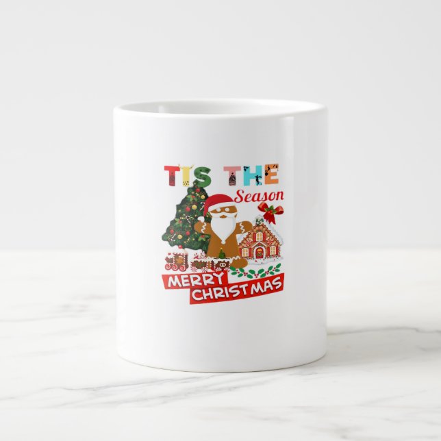 Everyone Loves A At Christmas Christmas Santas Com Giant Coffee Mug (Front)
