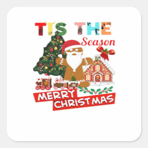 Everyone Loves A At Christmas Christmas Santas Com Square Sticker