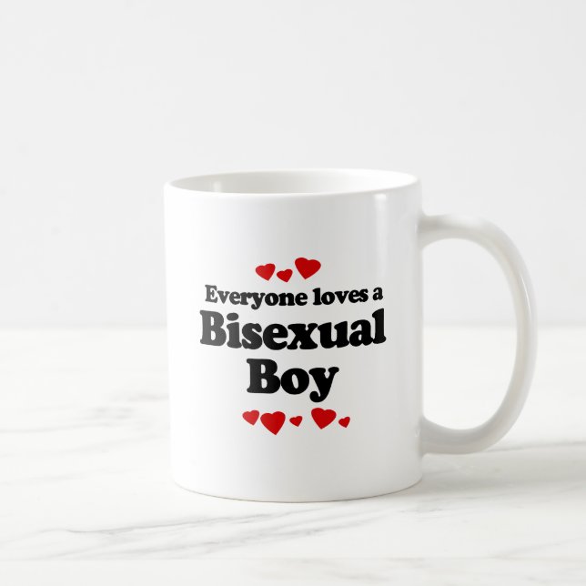 Everyone Loves a Bisexual Boy Coffee Mug (Right)