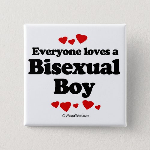 Everyone loves a bisexual pinback button