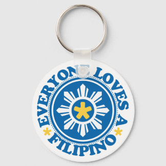 Everyone Loves a Filipino - Blue Keychain