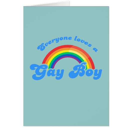 Everyone loves a Gay Boy Cards (Front)