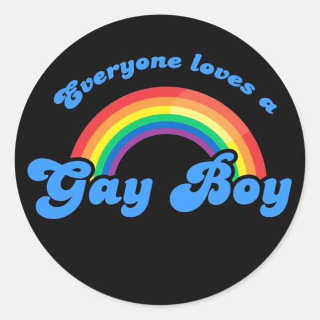 Everyone loves a Gay Boy Sticker (Front)