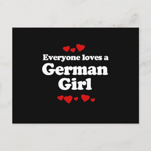 Everyone Loves a German Girl T_shirt Postcard