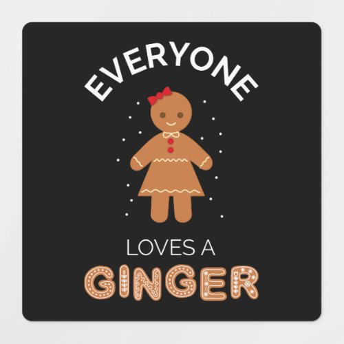 Everyone Loves A Ginger III Labels