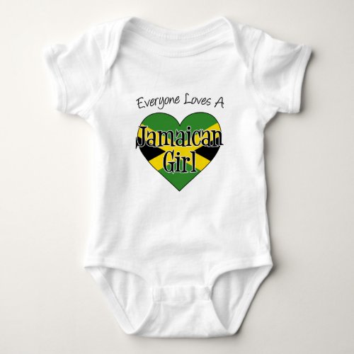 Everyone Loves A Jamaican Girl Baby Bodysuit