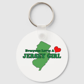 Everyone Loves a Jersey Girl Keychain