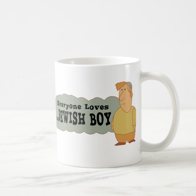 Everyone loves a Jewish boy Coffee Mug (Right)
