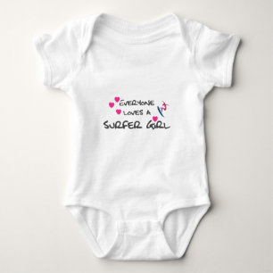 Everyone Loves A Surfer Girl Baby Bodysuit