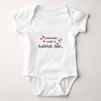 Everyone Loves A Surfer Girl Baby Bodysuit