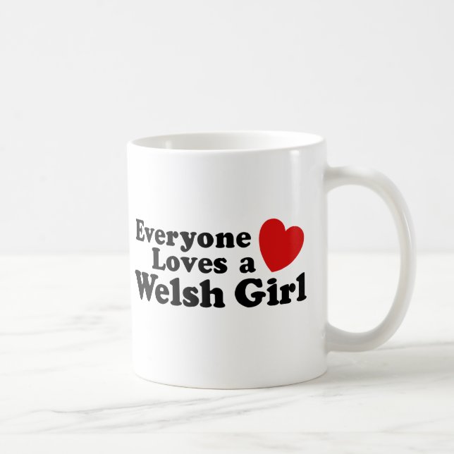 Everyone Loves A Welsh Girl Coffee Mug (Right)