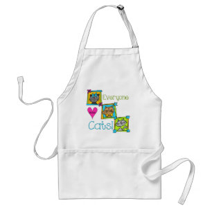 Everyone Loves Cats Adult Apron