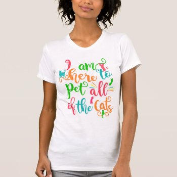 Everyone Loves Cats Funny Typography Quote T-shirt by MaeHemm at Zazzle