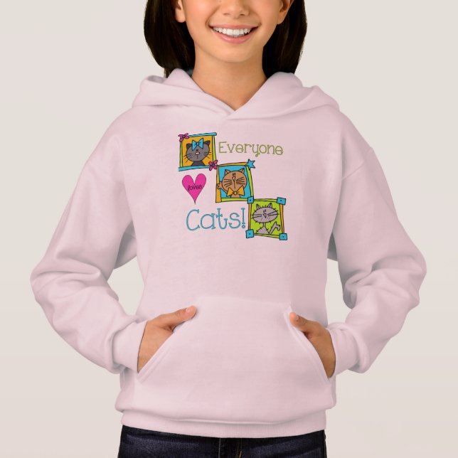Everyone Loves Cats Hoodie (Front)