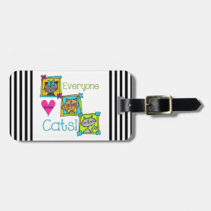 Everyone Loves Cats Luggage Tag