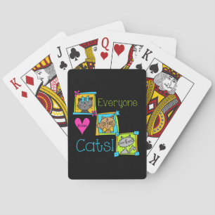 Everyone Loves Cats Poker Cards