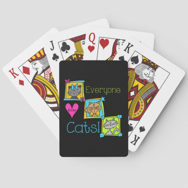 Everyone Loves Cats Poker Cards (Back)