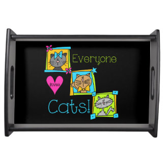Everyone Loves Cats Serving Tray