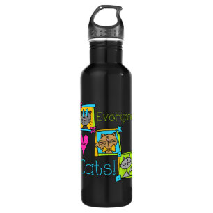 Everyone Loves Cats Water Bottle