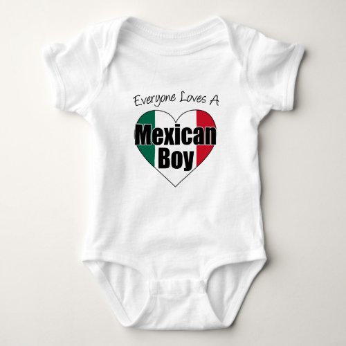 Everyone Loves Mexican Boy Baby Bodysuit