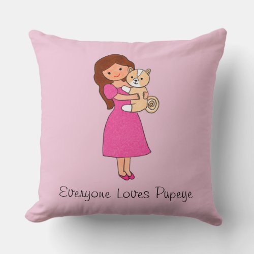 Everyone Loves Pupeye Pillow