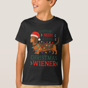 Everyone Need Weiner Dog Christmas Dachshund Pajam T-Shirt