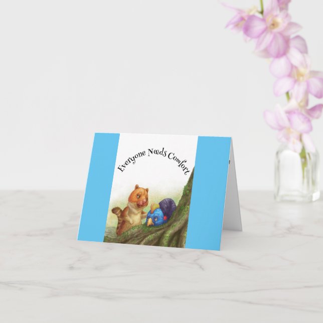 Everyone Needs Comfort Sympathy Card For Children (Orchid)