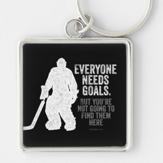Everyone Needs Goals (Hockey) Keychain