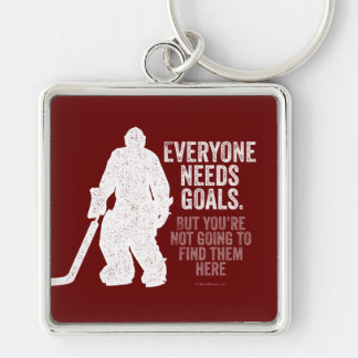 Everyone Needs Goals (Hockey) Keychain