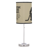 Everyone Needs Goals (Hockey) Table Lamp (Back)