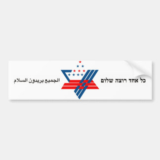 everyone wants peace bumper sticker