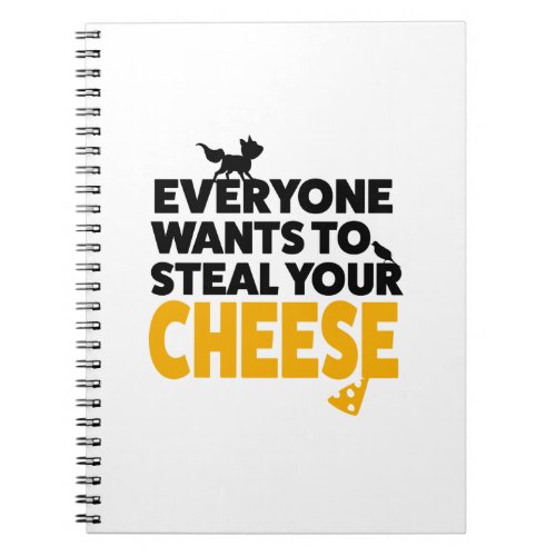 everyone wants to steal your cheese fox crow notebook