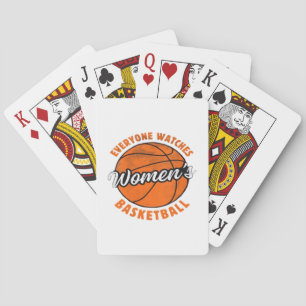 Everyone Watches Women's Sports Classic Poker Cards