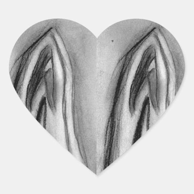 Everyone will love this "A Praying A Prayer" Heart Sticker (Front)