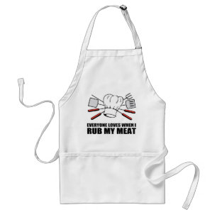 Everyones loves when I rub my meat. Adult Apron
