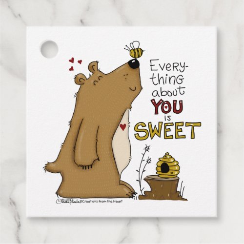 Everything About You is Sweet Favor Tags