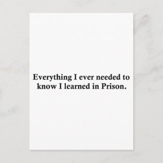 Everything and Prison Postcard