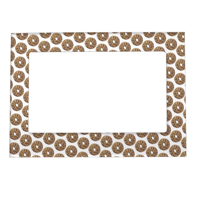 Everything Bagel Bread Bakery Baked By Pastry Magnetic Frame (Front)