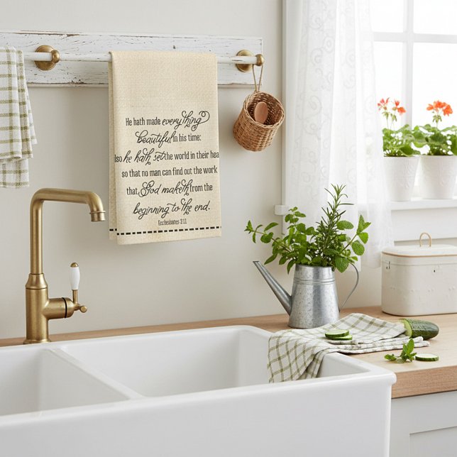 Everything beautiful sack cloth kitchen towel (Creator Uploaded)