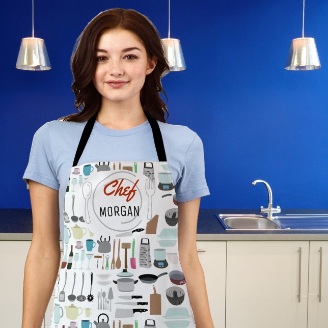 Everything But the Kitchen Sink Apron (Cook in style and with a sense of humor with our fun customizable apron. )