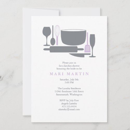 Everything But the Sink Bridal Shower Invitation