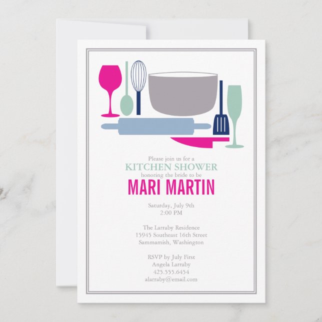 Everything But the Sink Bridal Shower Invitation (Front)